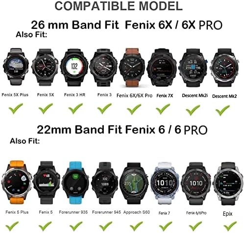 Wtukmo 26 22MM Silikon Hızlı Bırakma Watchband Kayışı Garmin Fenix 7X7 6 6X Pro 5X5 Artı 3HR Smartwatch Kolaylık