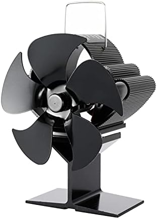XFADR SRLİWHİTE 5 Siyah Şömine İsı Powered Soba Fan ev sobası Fan Verimli ısı Dağılımı Günlük Ahşap Brülör Fan Kış