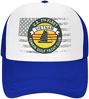 Tonkin Körfez Yat Kulübü Abd 7th Filo Vietnam şoför şapkası Erkekler Veya Kadınlar için Örgü Beyzbol Snapback Kap