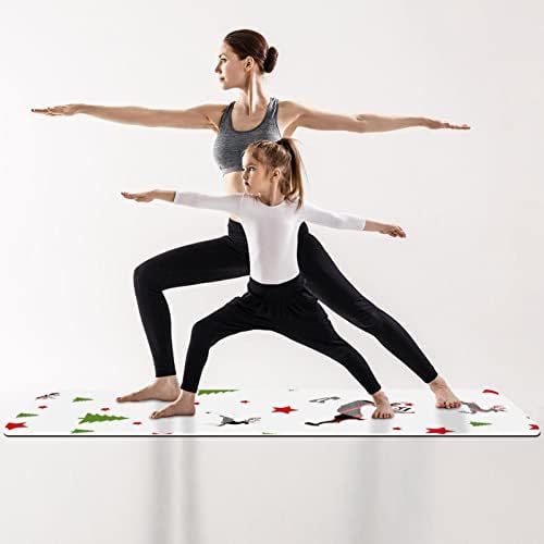 Yoga Mat, Ev Egzersiz için Yoga Paspaslar, Egzersiz Mat, Egzersiz Paspaslar, Pilates Mat, Noel Kafes Geyik