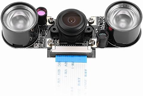 Pi IR kamera 1080P geniş açılı balık gözü lens IR ışıkları ile-Ahududu Pi 3/2 / B / sıfır