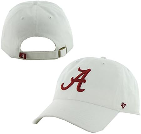 '47 Alabama Crimson Tide Beyaz Ayarlanabilir Strapback Beyaz Şapkayı Temizle