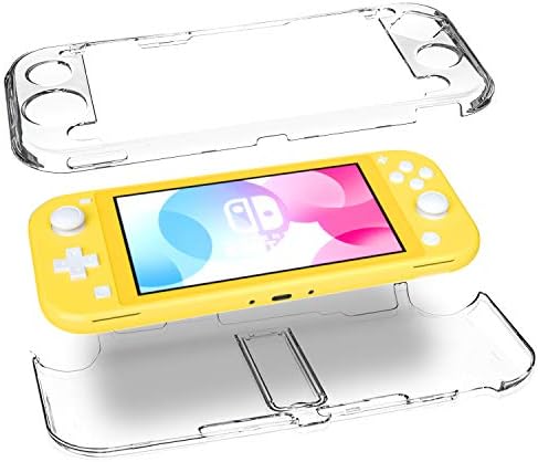 Kickstand ile Nintendo Switch Lite için Şeffaf Kılıf, Standlı Nintendo Switch lite için Sert Çanta