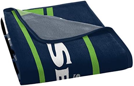Kuzeybatı NFL Seattle Seahawks 46x60 Mikro Raşel Koşu Tasarımı RolledBlanket, Takım Renkleri, Bir Boyut (1NFL059050022RET)