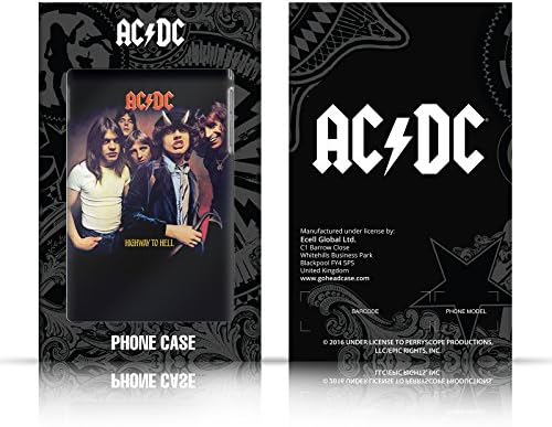 Kafa Çantası Tasarımları Resmi Lisanslı AC / DC ACDC Duvara Uçmak Albüm Kapağı Deri Kitap Cüzdan Kılıf Kapak ile