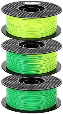 3D Yazıcı Yeşilden Sarıya Sıcaklık ile Renk Değiştirme 3D Yazıcı Filament PLA 1.75 mm 1KG Renk Değişimi PLA Yeşilden