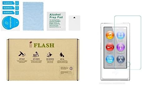 IFLASH iPod Nano 8/7 cam Ekran Koruyucu, [2 Paket] Apple iPod Nano 7. / 8. Nesil için Kristal Berraklığında Temperli