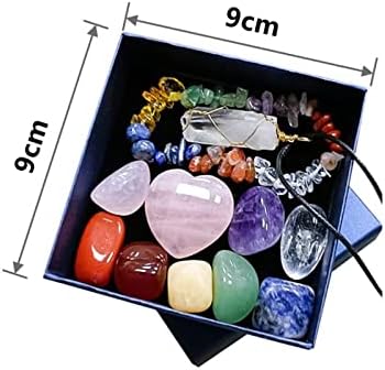 11 adet / takım doğal kristal taş çakralar şifa taş kuvars Mineral süsler zanaat altıgen kolye kristal taş hediye