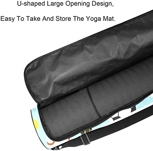 Top desen egzersiz Yoga matı Taşıma Çantası Omuz Askısı ile Yoga Mat Çantası spor çanta Plaj Çantası