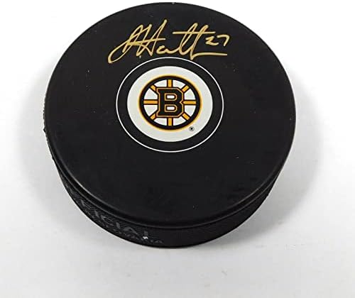 Dougie Hamilton İmzalı NHL Hatıra Hokey Diski Bruins Frameworth Otomatik İmzalı NHL Diskleri