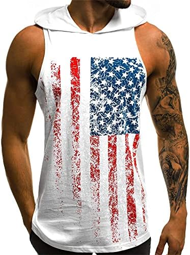 Erkek Rahat Egzersiz Kapşonlu Tankı Üstleri Vücut Geliştirme Kolsuz Spor T-Shirt Koşu Hoodie Kollu Gömlek Davlumbaz