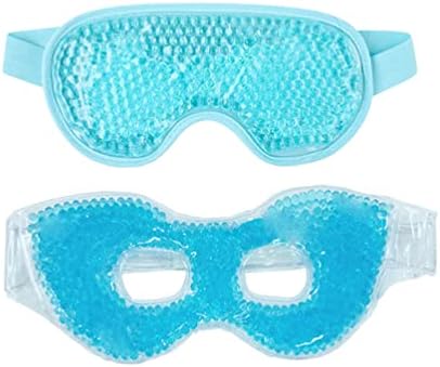 2 Paket Soğutma Jeli Göz Maskeleri Sıcak ve Soğuk Terapi Yüz Sağlık Güzellik Uyku Göz Maskesi Kabarık Kuru göz jeli