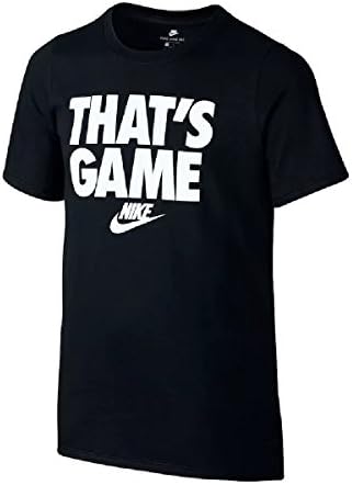 Nike Boys 8-20 Bu Oyun Tişörtü (Orta, Siyah)