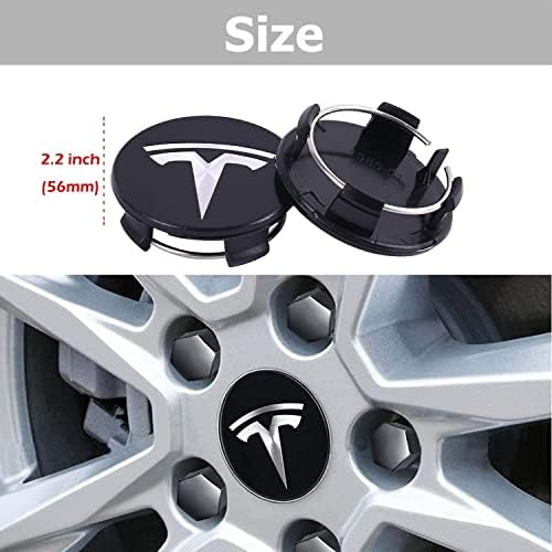 Siyah Araba Tekerlek Merkezi teker göbeği kapağı için Uyumlu Tesla Modeli 3 Model S Modeli X-4 Hub Merkezi Kapaklar