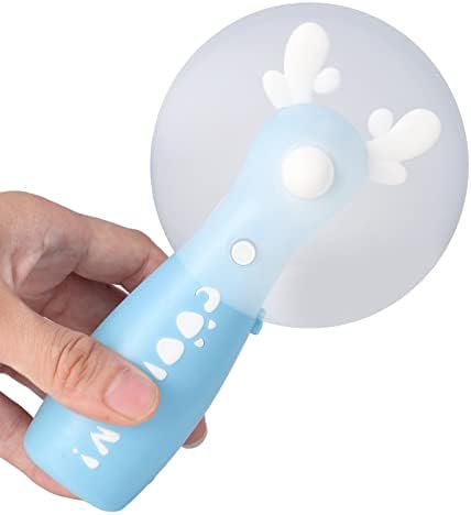 VGEBY Taşınabilir Fan, Karikatür spreyli fan Taşınabilir Mini El USB Şarj Edilebilir spreyli fan Ev Ofis için Mavi