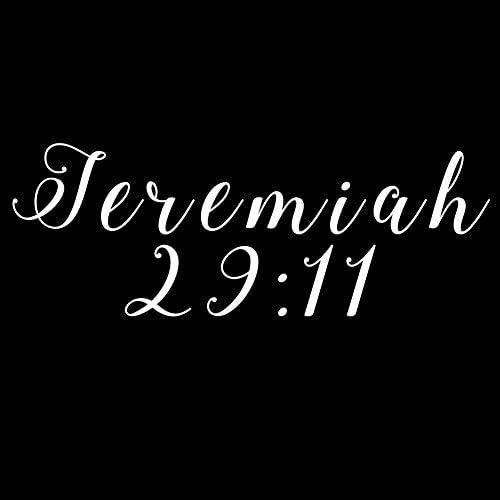 Dini Yeremya 28: 11 İncil Ayet Tanrı Hıristiyan vinil yapışkan Araba Çıkartması (6 Siyah)