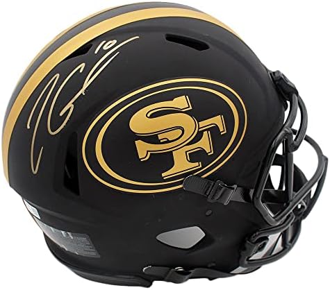 Jimmy Garoppolo İmzalı San Francisco 49ers Speed Otantik Eclipse NFL Kaskı - İmzalı NFL Kaskları