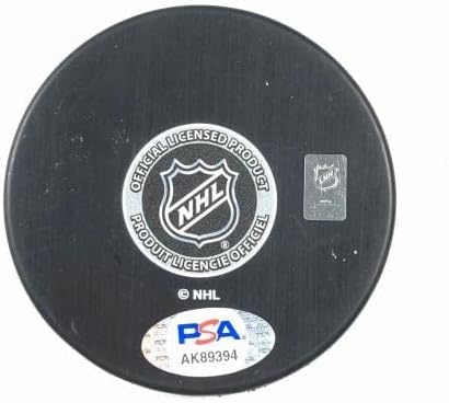 CALVİN de HAAN imzalı Hokey Diski PSA / DNA Chicago Blackhawks İmzalı-İmzalı NHL Diskleri