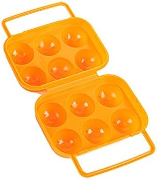 Yeniden kullanılabilir Silikon Çanta taşınabilir Plastik saklama Kolu yumurta Katlanır Yumurta 6 Konteyner kutu tutucu