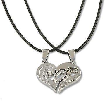 phitak dükkanı erkekler kadınlar paslanmaz çelik sevgilisi çift kolye seni seviyorum kalp kolye hediye H