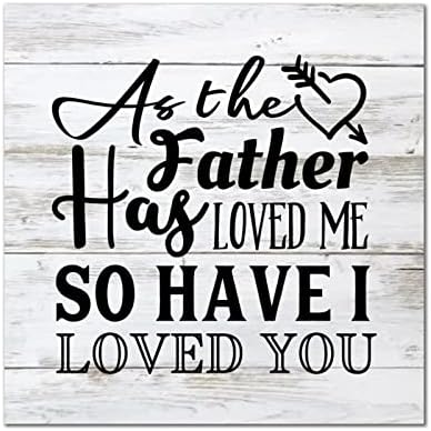Baba Beni Sevdiği için seni Çok Sevdim Ahşap İşaretler Duvar Plak İncil Kutsal hoş geldin yazısı Çiftlik Evi Ev Duvar
