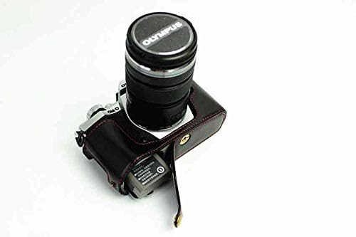 PU Deri Yarım vücut kamerası Kapak Çanta Alt Kasa Olympus OM-D EM5 II E-M5 Mark II