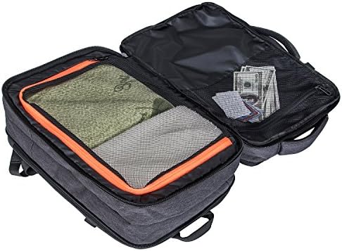 Dizüstü bilgisayar seyahat sırt Çantası 35L Uçuş Onaylı Taşıma küçük seyahat çantası Sırt Çantası genişletilebilir