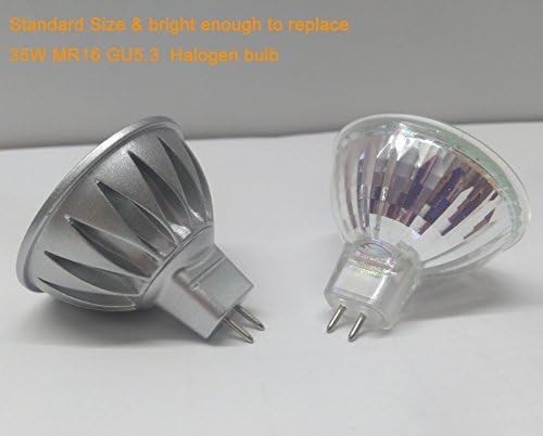ALİDE Kısa MR16 GU5. 3 LED Ampuller 3 W(Yükseklik 1.9 inç),MR16 yerine 20 W 30 W Halojen,12 V Alçak Gerilim,2700