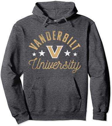 Vanderbilt Üniversitesi Commodores Logo Kazak Hoodie