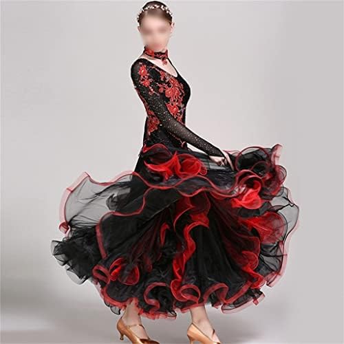 JKUYWX Standart Balo Salonu Dans Elbise Yarışması Elbiseler Tango Kostümleri Elbise Vals Balo Salonu Rumba Elbiseler