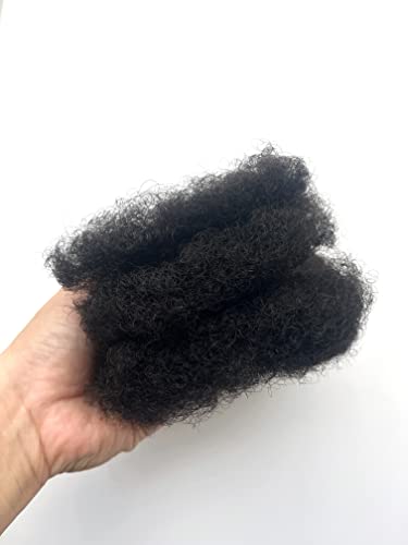 Dreadlock uzantıları için JİFFYLOCS Afro Kinky toplu insan saçı %100 insan saçı,5 paket,10 inç,doğal siyah 1B, onarım