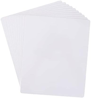 Kuru Silme Boş Sayfaları 9 x 11 inç, ince Beyaz Tahta Çift Taraflı (10 Paket)