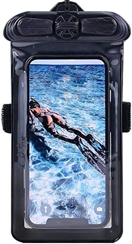 Vaxson telefon kılıfı Siyah ile Uyumlu ZTE Voyage 40 Pro Artı Su Geçirmez Kılıfı Kuru Çanta [Ekran Koruyucu Film