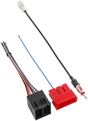 Kırmızı KURT Araba ISO Radyo Kablo Demeti Konnektörü w / Anten Adaptör fiş Değiştirme Hyundai Accent Elantra Kona