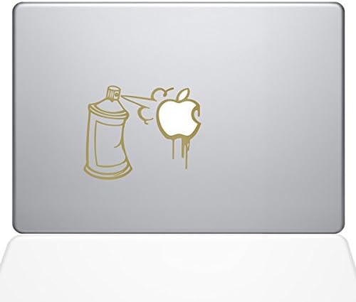 Çıkartma Gurusu Graffiti Elma Spreyi Vinil Çıkartma Yapabilir, 13 MacBook Air, Altın (1637-MAC-13A-G)