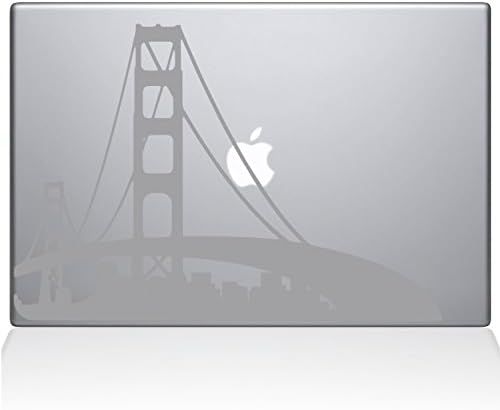 Çıkartma Gurusu San Francisco Şehir Silüeti Çıkartma Vinil Çıkartması, 13 MacBook Pro (2015 ve Eski Modeller), Gümüş