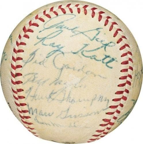 Willie Mays 1954 New York Giants Dünya Serisi Şampiyonları Takım İmzaladı Beyzbol PSA İmzalı Beyzbol Topları