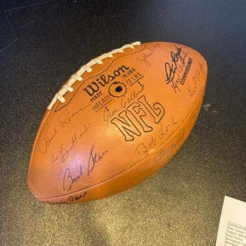 1975 Green Bay Packers Takımı Wilson NFL Maçı Futbolunu İmzaladı Bart Starr JSA COA İmzalı Futbol Topları