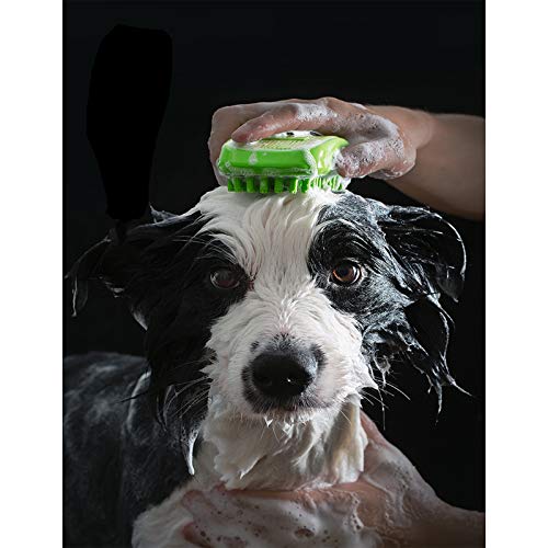 HOP Köpek bakım fırçası Pet Şampuan Banyo Yatıştırıcı Masaj Kauçuk Kıllar Köri Tarak Doggy için Uzun ve Kısa Saç