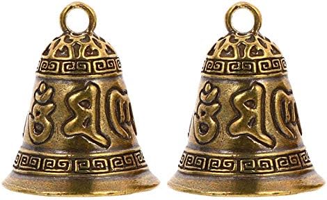 Araba Dekor 2 Adet Yaratıcı Retro Dekorasyon Bells Pratik DIY Aksesuarları (Pirinç) dekor Ziyafet Kutlama İyilik