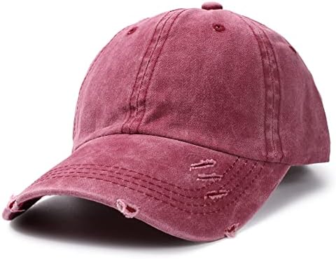 Sıkıntılı beyzbol şapkası baba şapkası Erkekler Kadınlar için Vintage Yıkanmış Pamuk şoför şapkası Ayarlanabilir