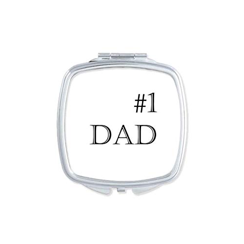 No. 1 Baba baba Festivali Alıntı Ayna Taşınabilir Kompakt Cep Makyaj Çift Taraflı Cam