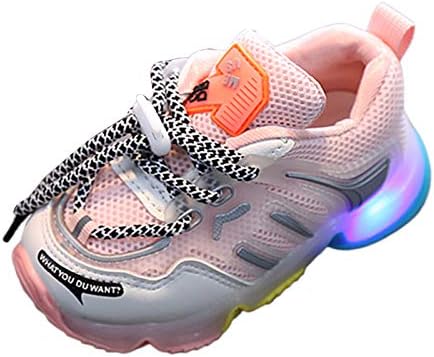 Çocuklar Yürümeye Başlayan Led Ayakkabı Light Up Ayakkabı Aydınlık Ayakkabı Rahat Erkek Kız Spor Ayakkabı Koşu Tenis
