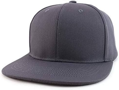 Trendy Giyim Mağazası Büyük Boy 2XL Boş Düz Sırt Flatbill Snapback Beyzbol Şapkası