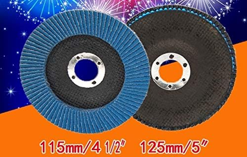 Xucus Yeni 10 adet 4.5 in / 115mm taşlama diski Flap Diskler Açı Öğütücü Zımpara Diskleri Metal Plastik Ahşap Çalışma