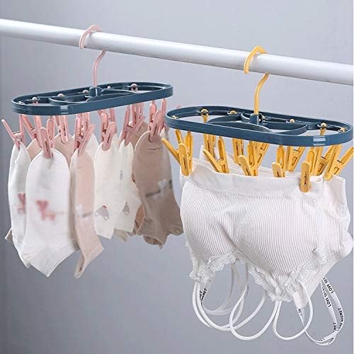 LEPSJGC Rulo Geri Çekilebilir çamaşır rafı Çorap giysi askısı Askı Kurutma Makinesi 12 Klipler Kurutma Rafları Kurutma