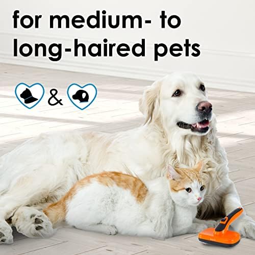 DogRook Kendi Kendini Temizleyen Kedi ve Köpek Kılı Slicker Bakım Fırçası, Kendi Kendini Temizleyen Pet Saç Çıkarıcı