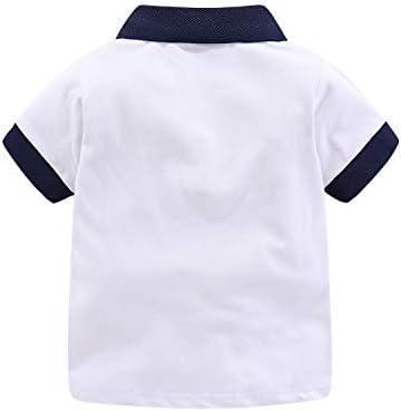LittleSpring Erkek Kız okul üniforması POLO GÖMLEK Kısa Kollu Pike polo tişört Çocuklar için