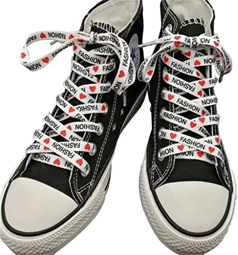 TBIIEXFL Aşk Baskılı Ayakabı kanvas sneaker Ayakabı Düz Ayakabı Unisex Tüm Maç Ayakabı (Renk: D, Boyutu : 120 CM)