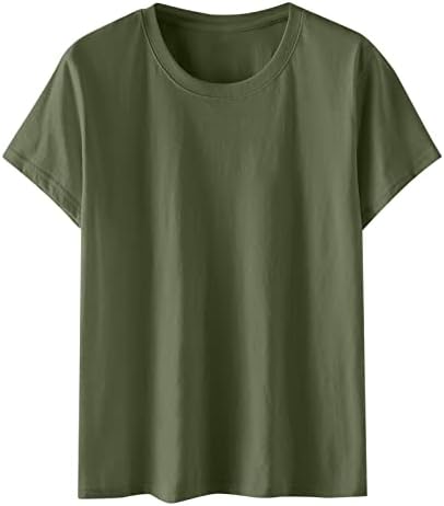 lcepcy Bayan Moda T Shirt V Boyun Düz Renk Tunik Üstleri Gevşek Fit Kısa Kollu Bluz 2023 Yaz Casual Gömlek